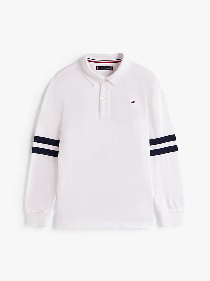 TOMMY HILFIGER NIÑO POLO MIXED GRAPHIC LWHITE