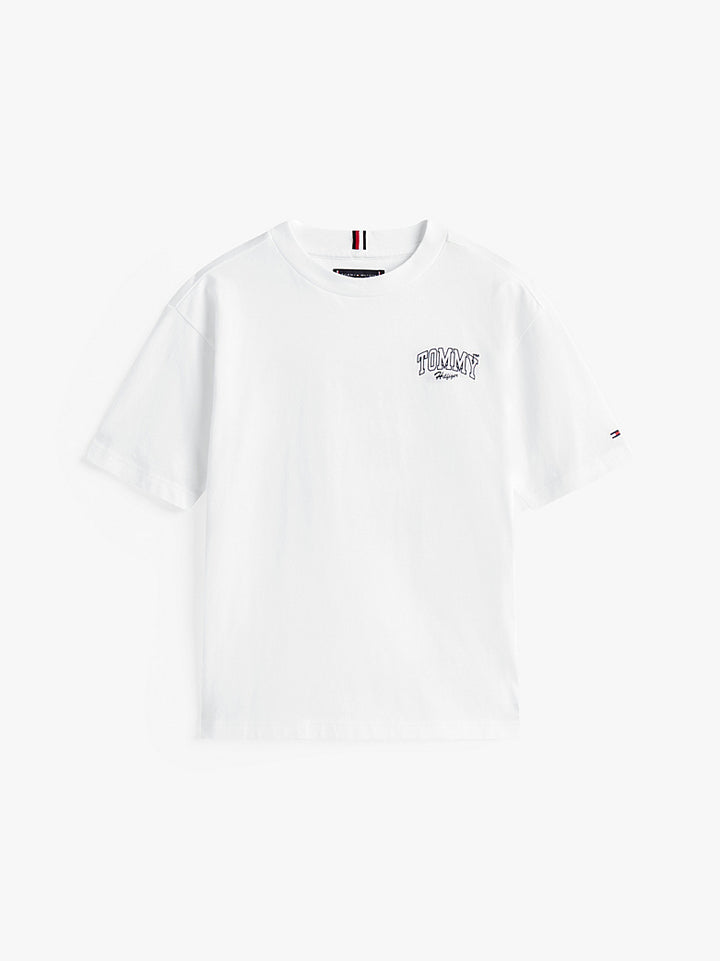 TOMMY HILFIGER NIÑO TSHIRT VARSITY GRAPHIC PRINT WHITE