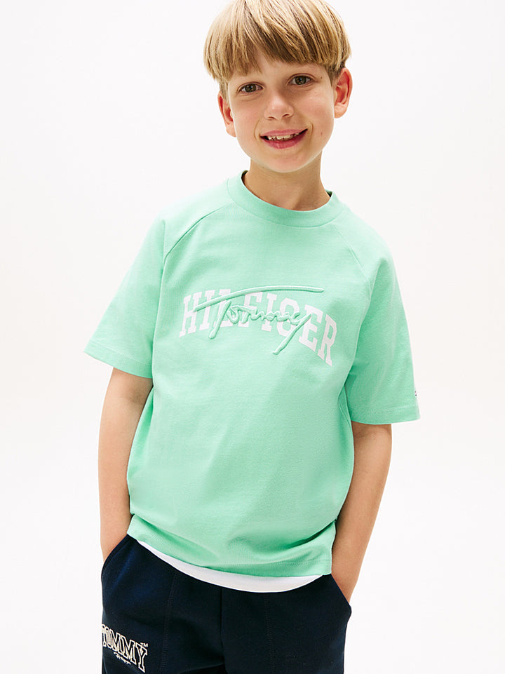 TOMMY HILFIGER NIÑO TSHIRT MIXED GRAPHIC MENTHOL