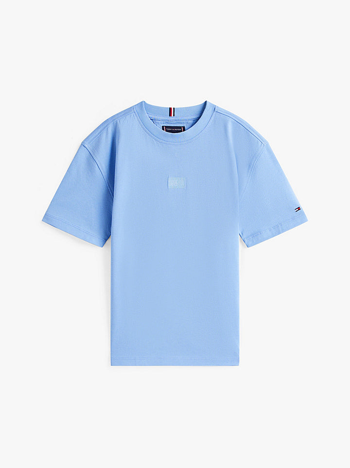 TOMMY HILFIGER NIÑO TSHIRT TONAL FLAG CLOUDY BLUE