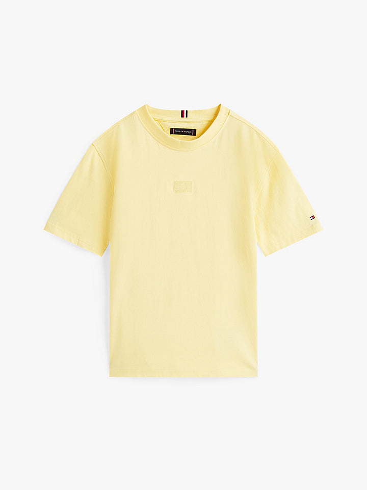 TOMMY HILFIGER NIÑO TSHIRT TONAL FLAG CITRONELLA