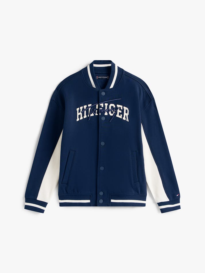 TOMMY HILFIGER NIÑO ABRIGO MIXED GRAPHIC BOMBER DARK NIGHT NAVY