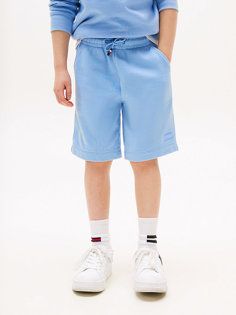 TOMMY HILFIGER NIÑO SHORT TONAL FLAG CLOUDY BLUE
