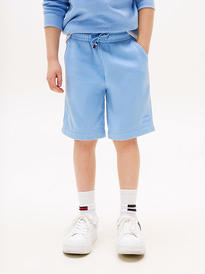 TOMMY HILFIGER NIÑO SHORT TONAL FLAG CLOUDY BLUE