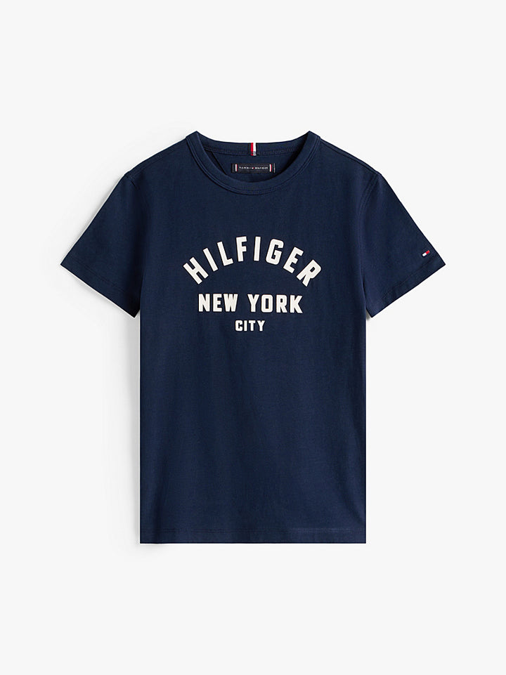 TOMMY HILFIGER NIÑO TSHIRT CURVED HILFIGER GRAPHIC DARK NIGHT NAVY