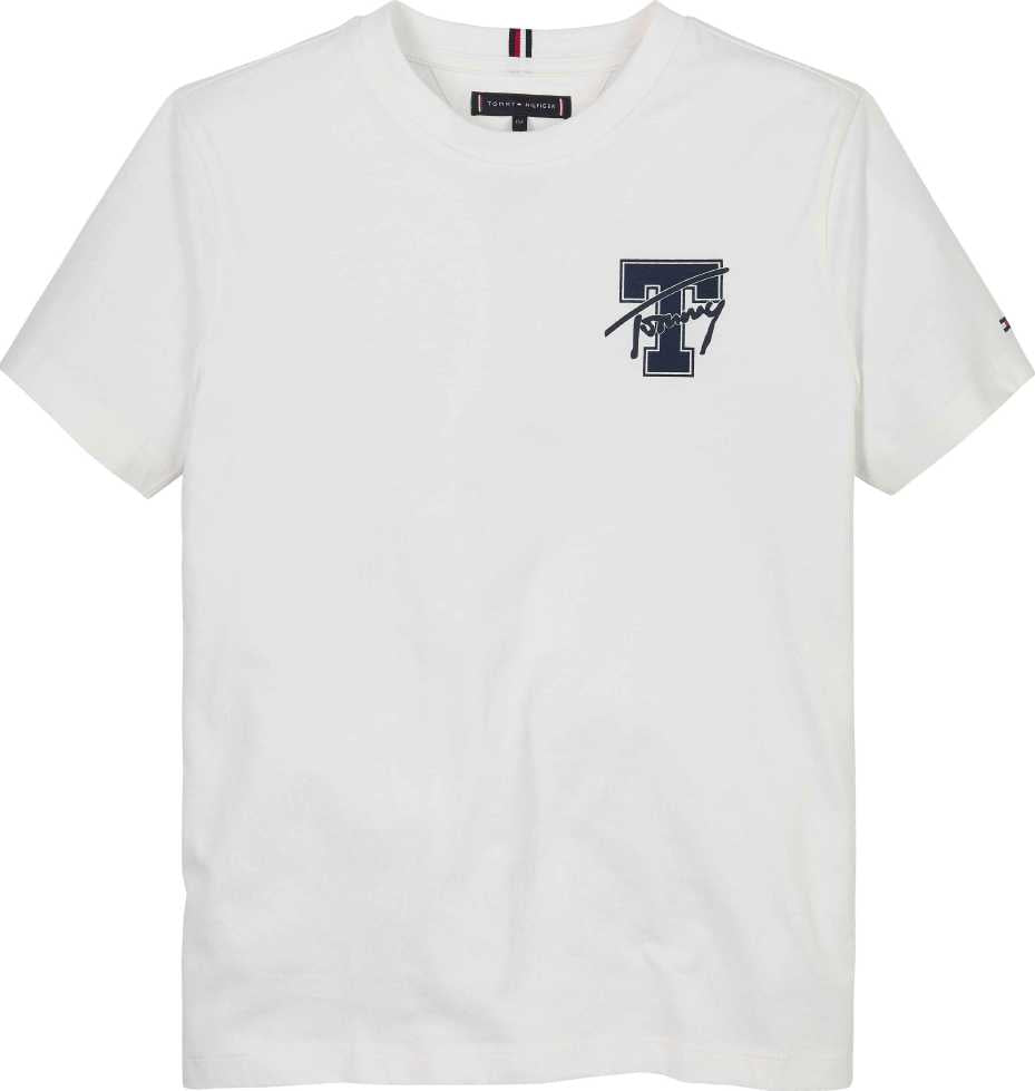 Tommy Hilfiger Tshirt Varsity Graphic White para Niño