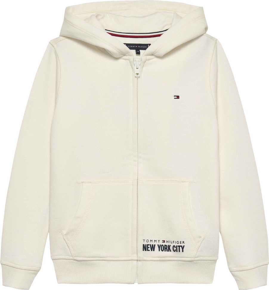 Tommy Hilfiger Abrigo Nyc Print Zipthrough Ivory Silk para Niño