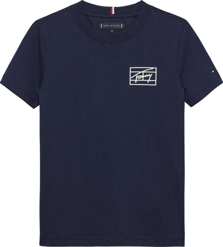 Tommy Hilfiger Tshirt Varsity Print M/C Dark Night Navy para Niño