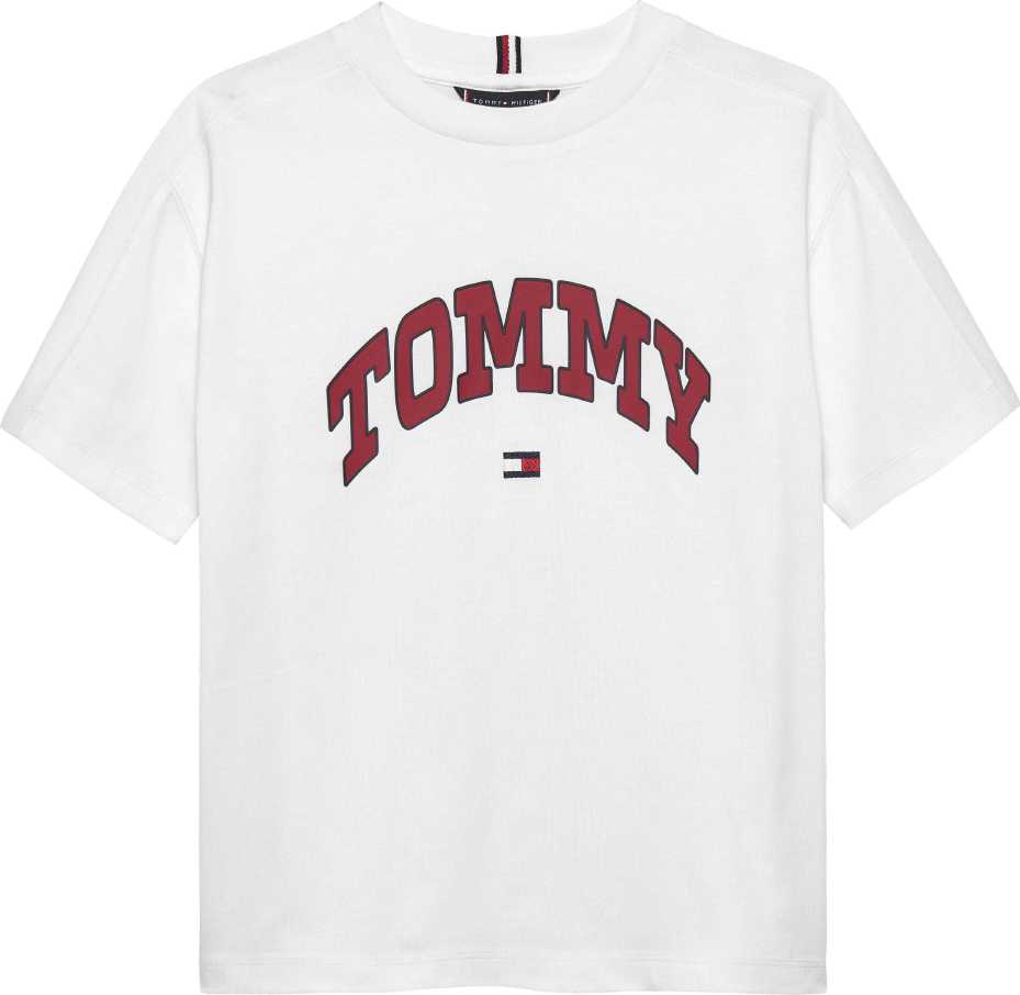 Tommy Hilfiger Tshirt Varsity Raised Print M/C White para Niño
