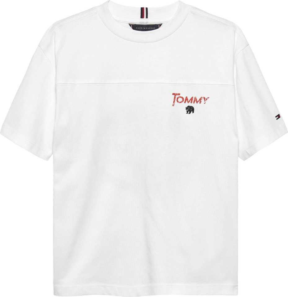 Tommy Hilfiger Tshirt Seasonal Texture Print M/C White para Niño
