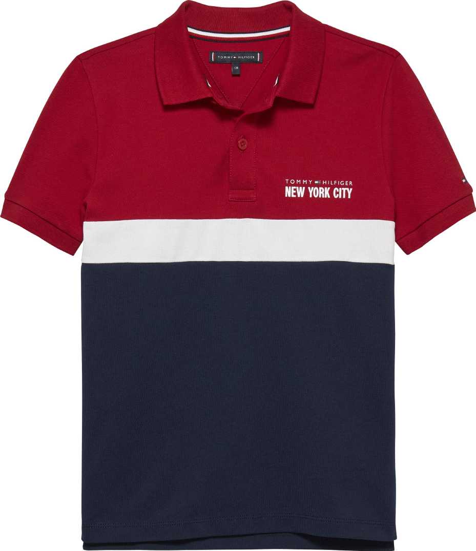 Tommy Hilfiger Polo Nyc Print Graphic M/C White Colourblock para Niño