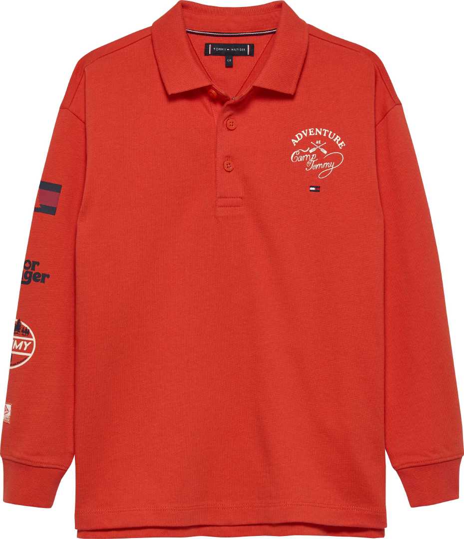 Tommy Hilfiger Polo Camp Multi Print M/L Horizon para Niño
