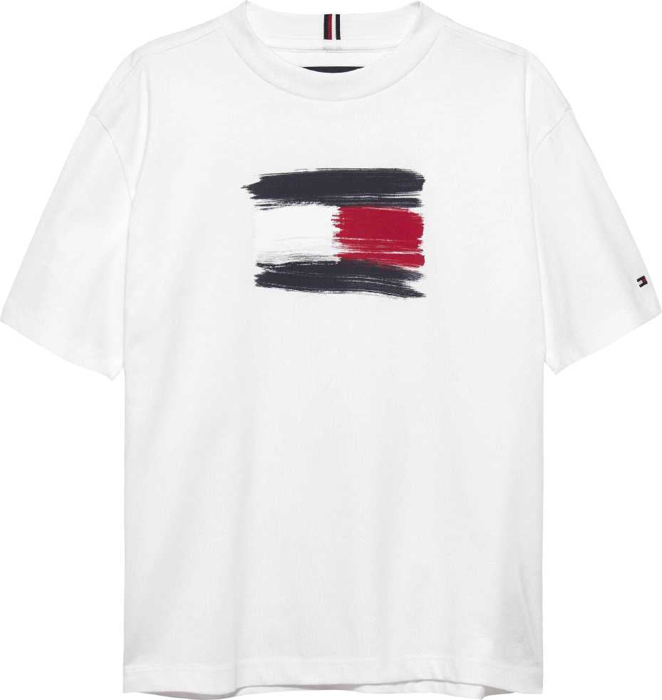 Tommy Hilfiger Tshirt Flag Archive M/C White para Niño