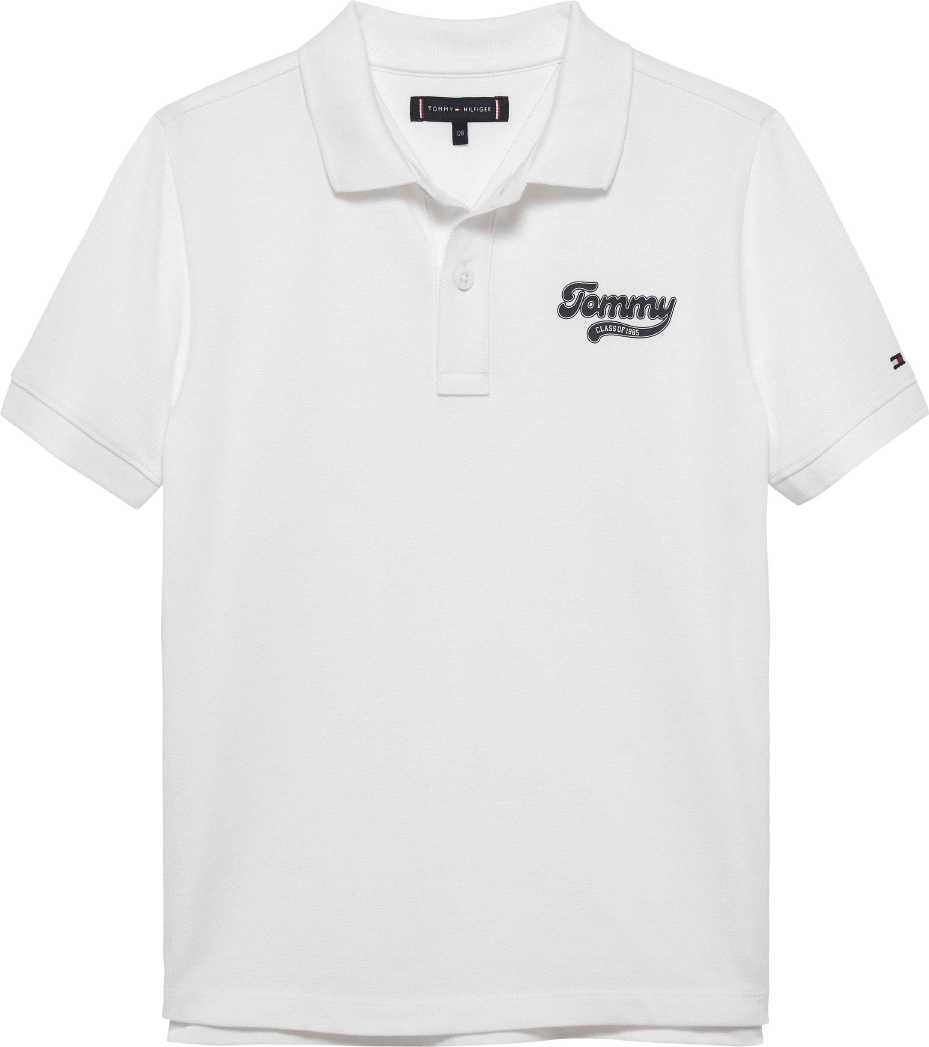 Tommy Hilfiger Polo Im Varsity Graphic M/C White para Niño