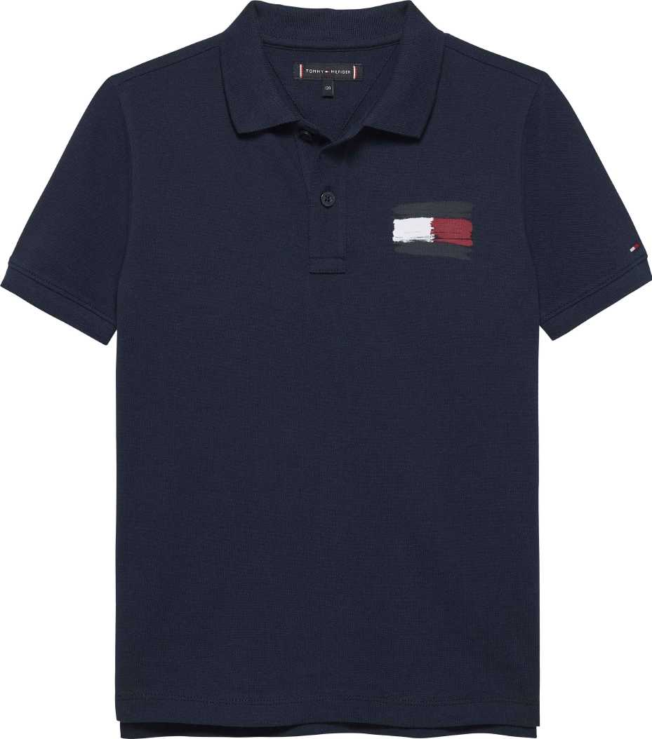 Tommy Hilfiger Polo Flag M/C Dark Night Navy para Niño