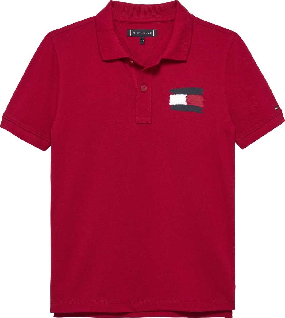 Tommy Hilfiger Polo Flag M/C Medium Red para Niño