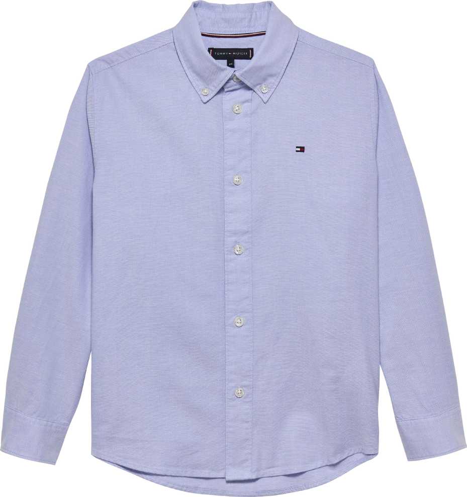 Tommy Hilfiger Camisa Flag Oxford M/L Vintage Iris para Niño