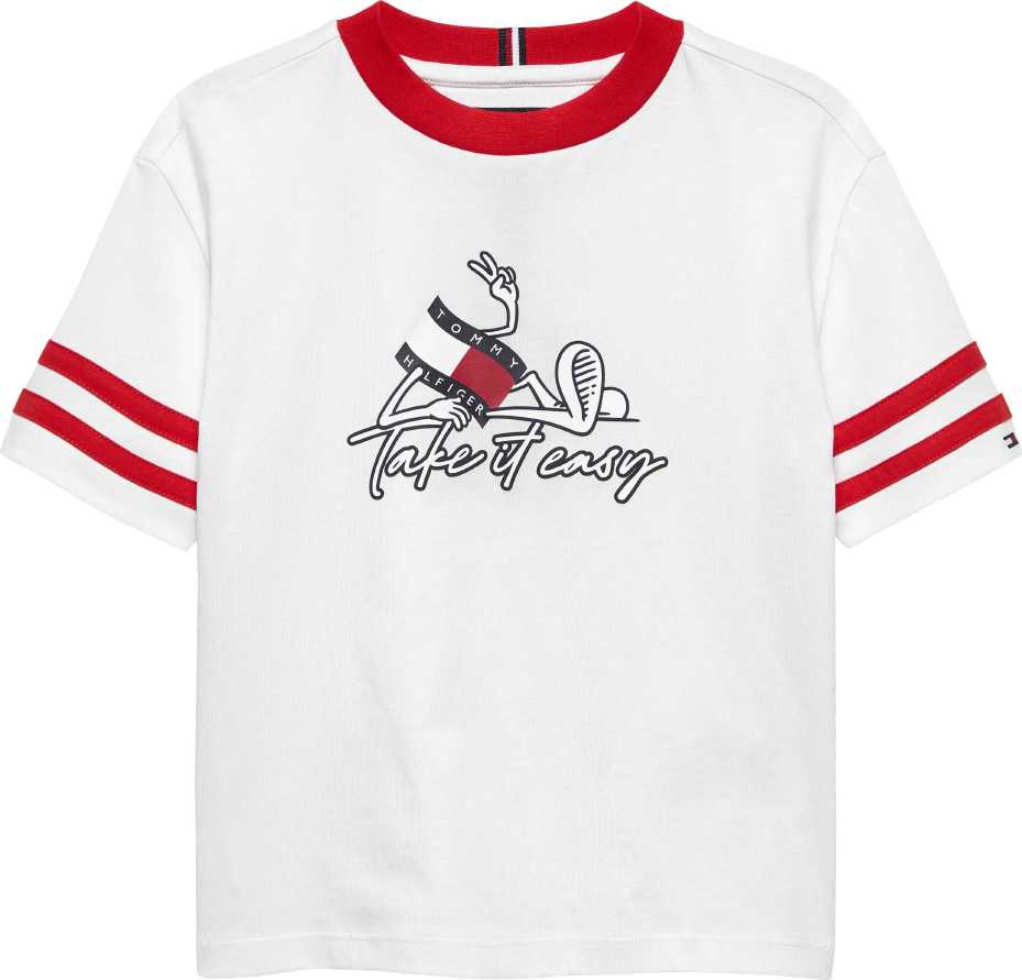 Tommy Hilfiger Tshirt Lb Take It Easy Grap White para Niño