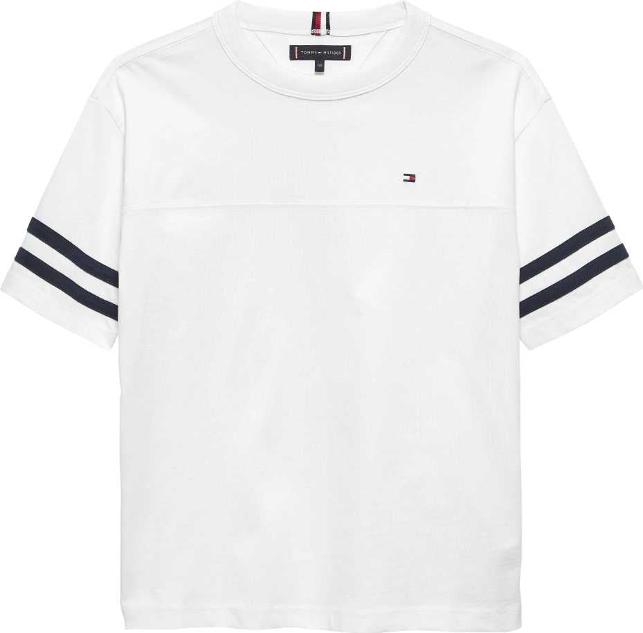 Tommy Hilfiger Tshirt Varsity Stripes White para Niño