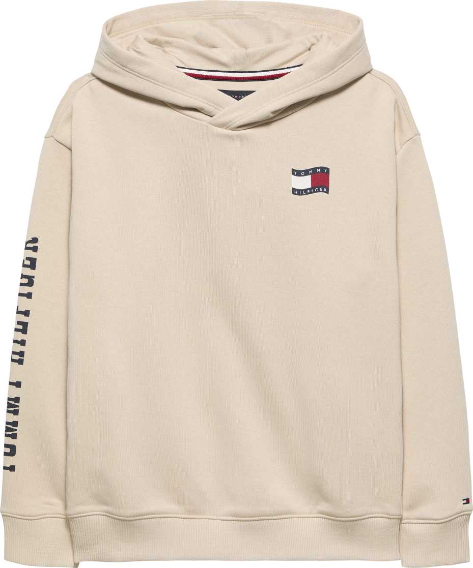 Tommy Hilfiger Abrigo Wavy Flag Hoodie Classic Beige para Niño
