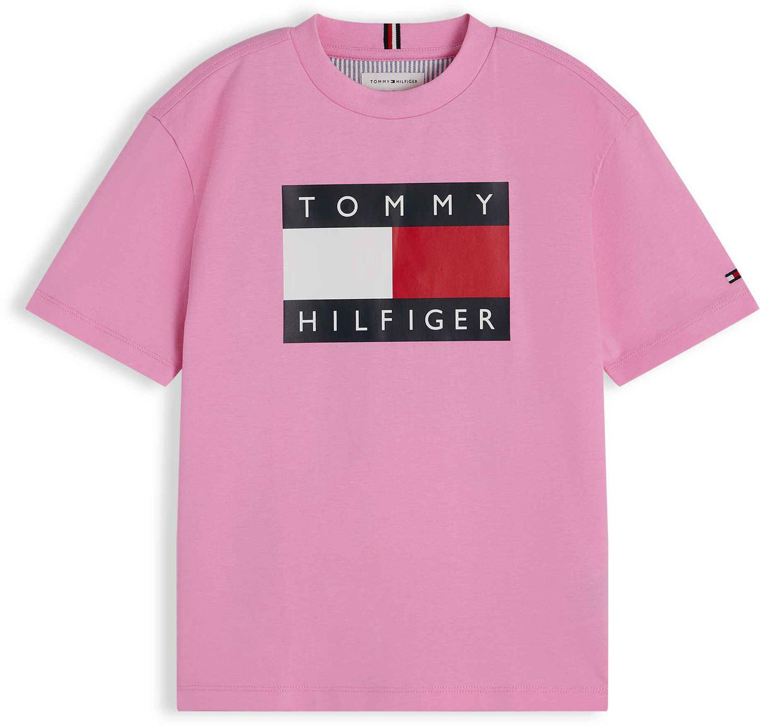 Tommy Hilfiger Tshirt M/C Pink Daisy para Niño