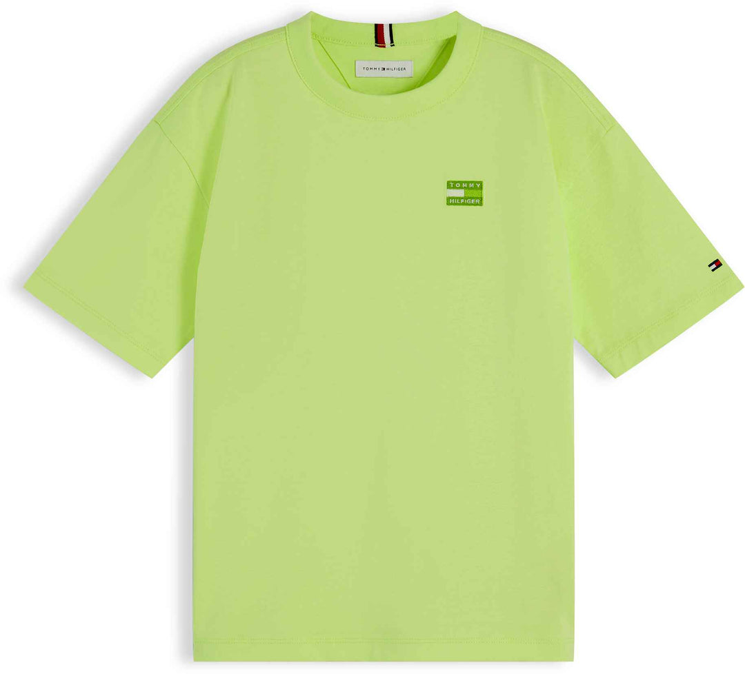 Tommy Hilfiger Tshirt M/C Faded Lime para Niño