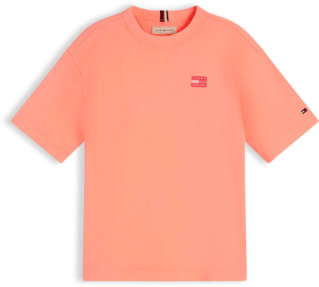 Tommy Hilfiger Tshirt M/C Neon Lychee para Niño