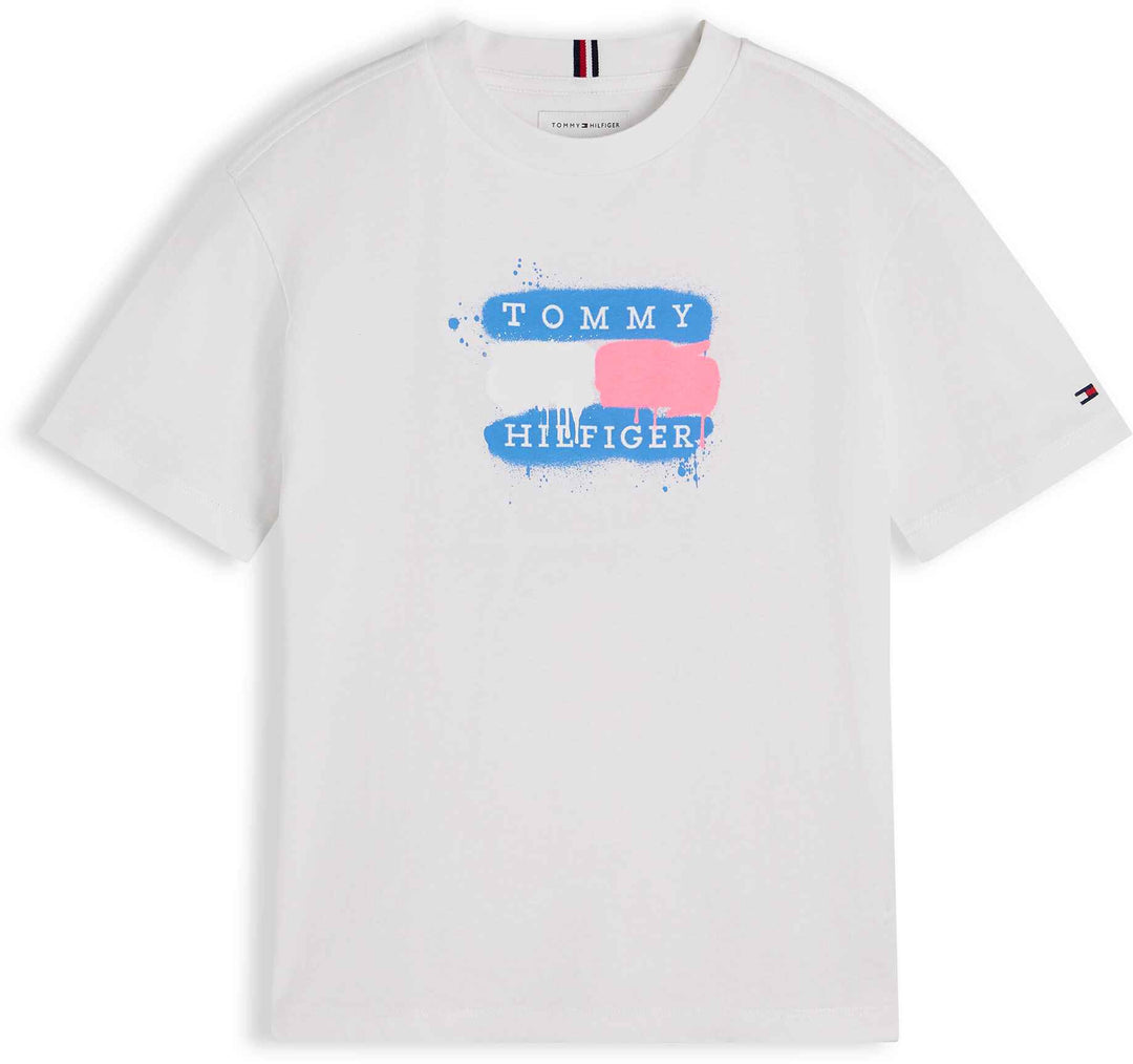 Tommy Hilfiger Tshirt M/C White para Niño