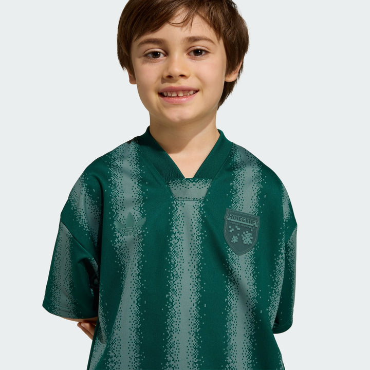 ADIDAS NIÑO CONJ. DE SHORT MINECRAFT CGREEN/TECEME