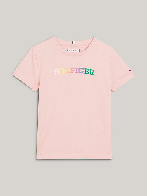 TOMMY HILFIGUER NIÑA TSHIRT MONOTYPE WHIMSY PINK