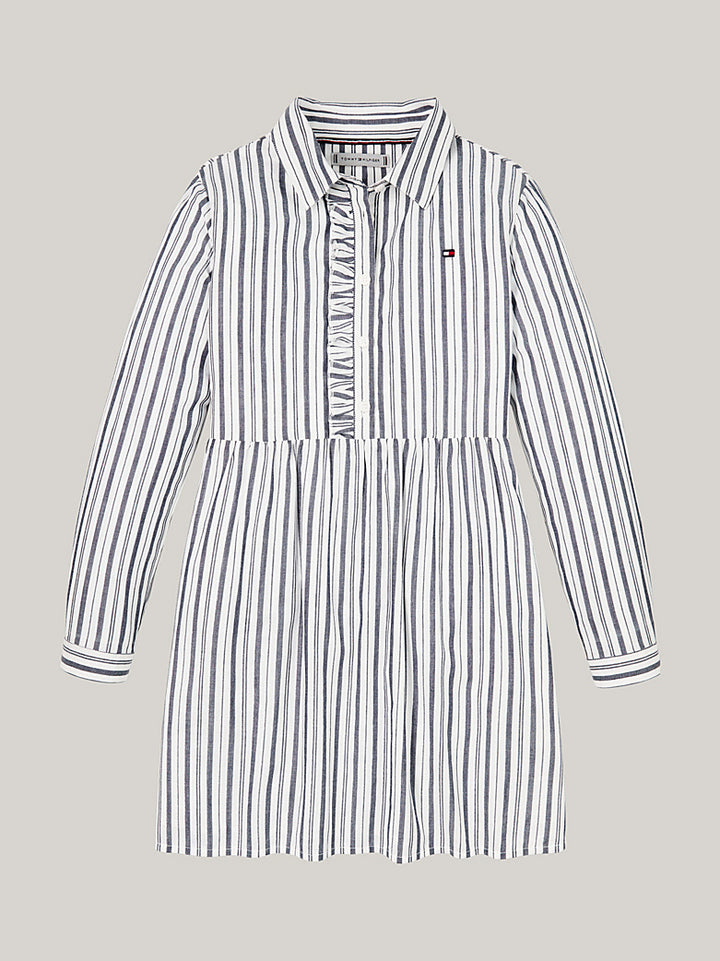 TOMMY HILFIGER NIÑA VESTIDO LUREX STRIPE ITHAKA LUREX BLUE