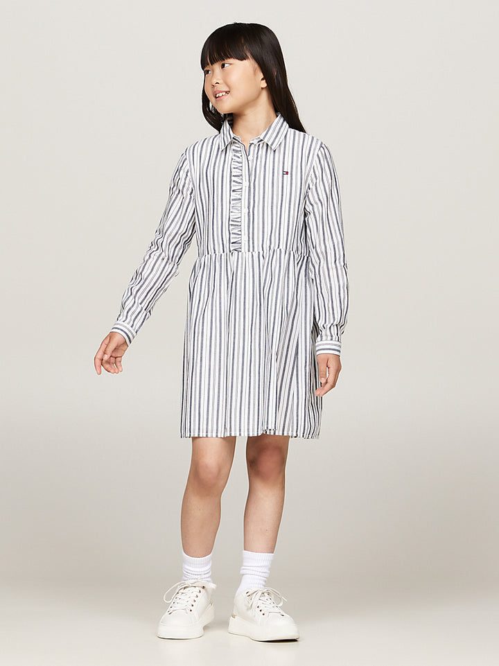 TOMMY HILFIGER NIÑA VESTIDO LUREX STRIPE ITHAKA LUREX BLUE