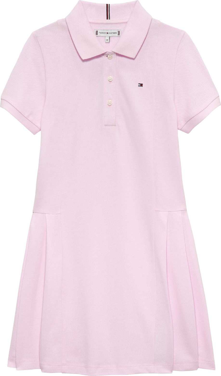 Tommy Hilfiger Vestido Pleated Polo Pearly Pink para Niña
