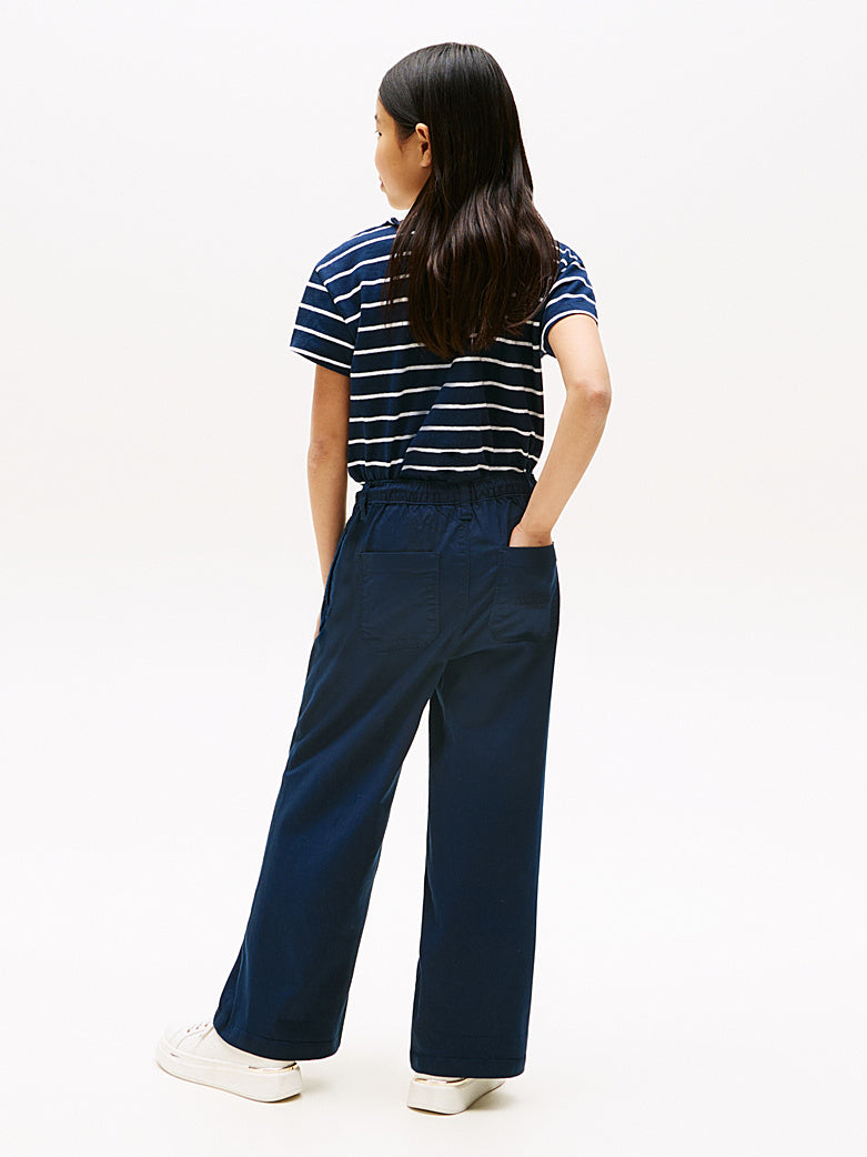 TOMMY HILFIGER NIÑA PANTALON HILFIGER EMB WIDE LEG DARK NIGHT NAVY