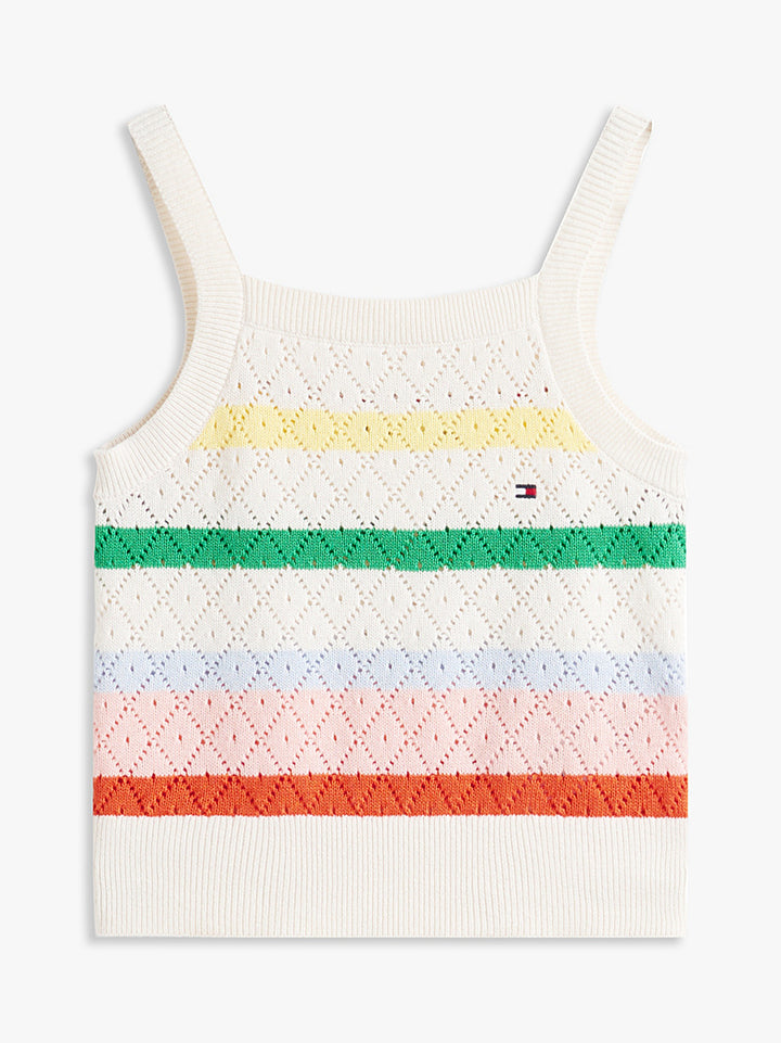 TOMMY HILFIGER NIÑA BLUSA MULTI STRIPE CROCHET MULTISTRIPES