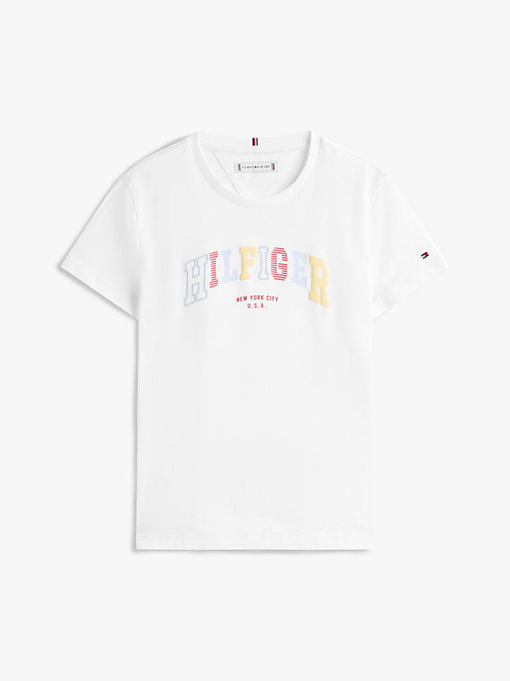 TOMMY HILFIGER NIÑA TSHIRT VARSITY WHITE