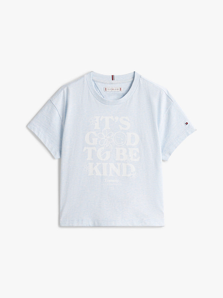 TOMMY HILFIGER NIÑA TSHIRT FUN GRAPHIC BREEZY BLUE HEATHER