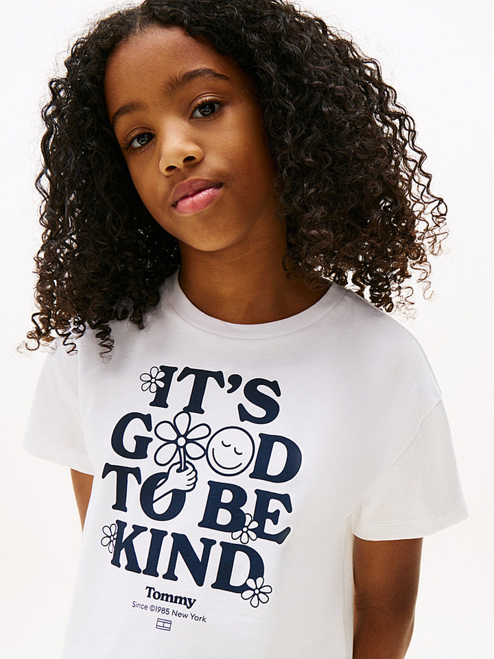 TOMMY HILFIGER NIÑA TSHIRT FUN GRAPHIC WHITE