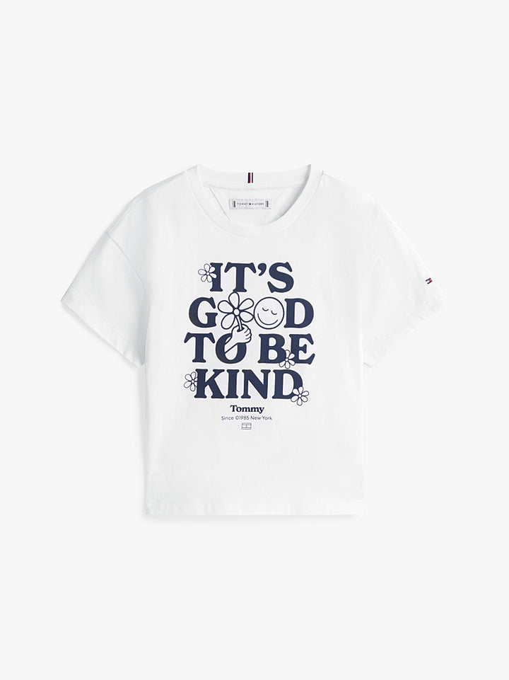 TOMMY HILFIGER NIÑA TSHIRT FUN GRAPHIC WHITE