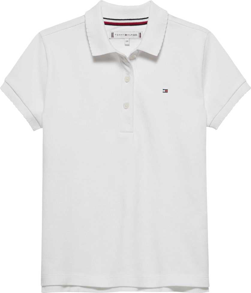 Tommy Hilfiger Polo Essential M/C White para Niña