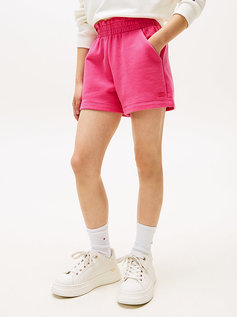 TOMMY HILFIGER NIÑA SHORT TONAL FLAG SWEAT JEWEL PINK