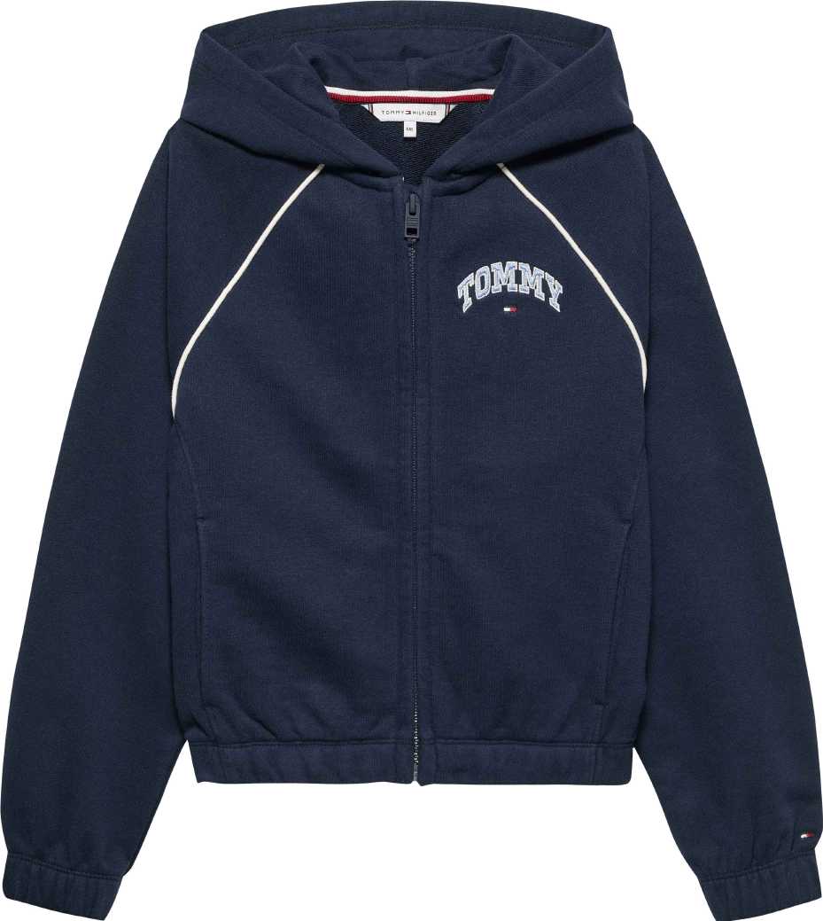 Tommy Hilfiger Abrigo Varsity Zip Thru Dark Night Navy para Niña