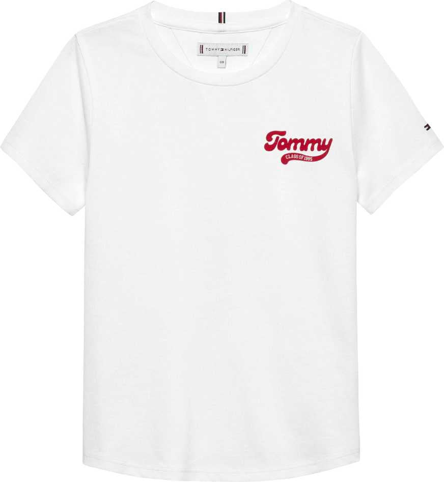 Tommy Hilfiger Tshirt Graphic Flock M/C White para Niña