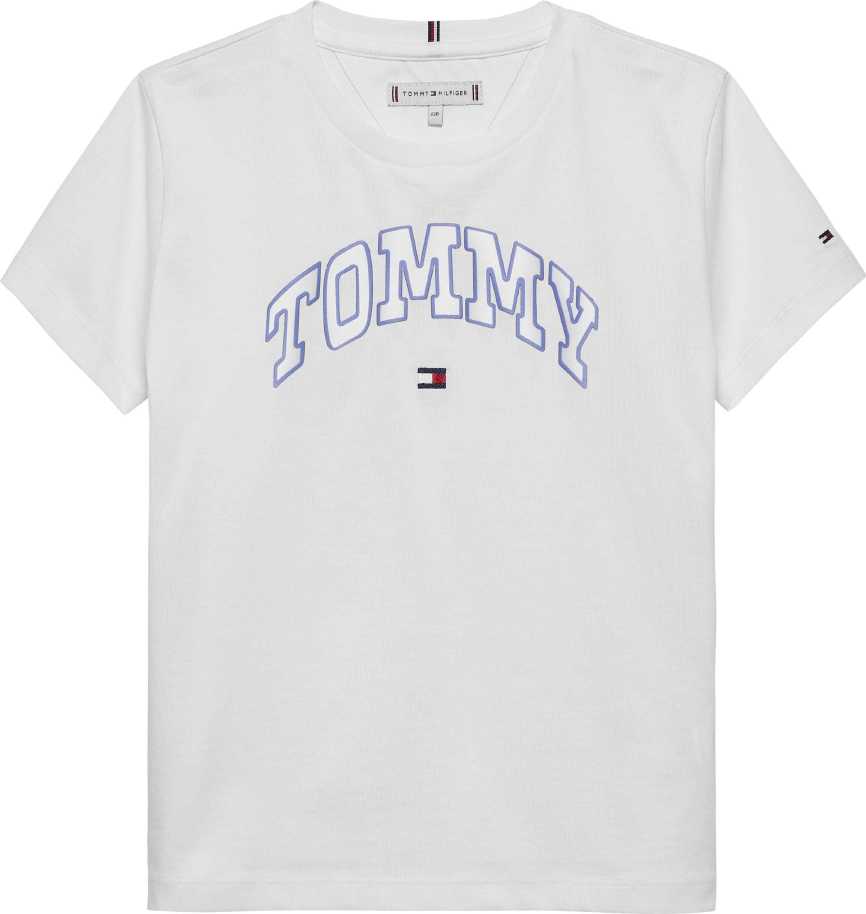 Tommy Hilfiger Tshirt Varsity Sateen M/C White para Niña