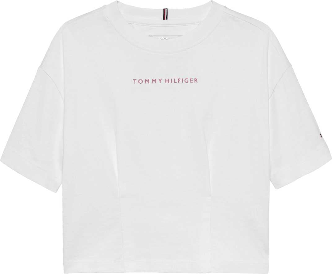 Tommy Hilfiger Tshirt Mini Logo Shiny Rubber M/C White para Niña