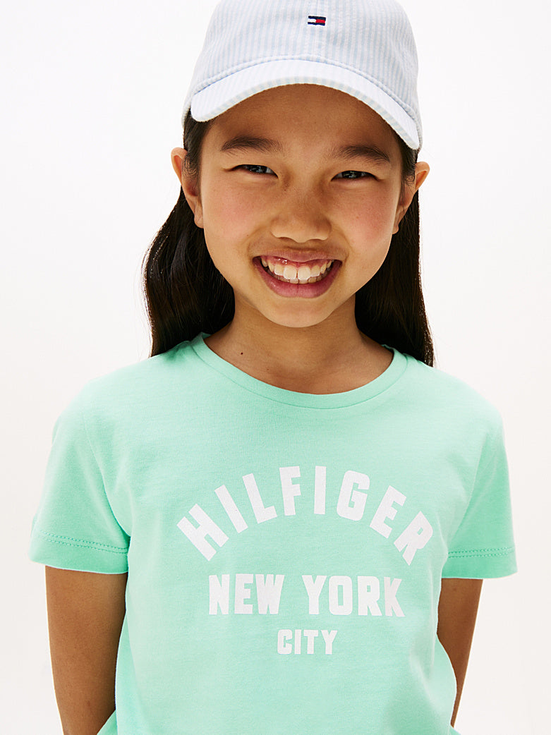 TOMMY HILFIGER NIÑA TSHIRT HILFIGER GRAPHIC MENTHOL
