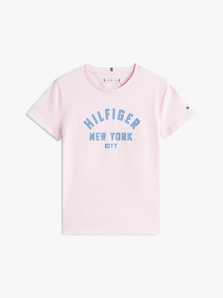 TOMMY HILFIGER NIÑA TSHIRT HILFIGER GRAPHIC LIGHT PINK