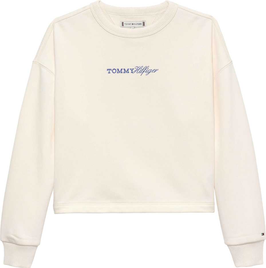 Tommy Hilfiger Abrigo Glitter Tommy Crew Ancient White para Niña