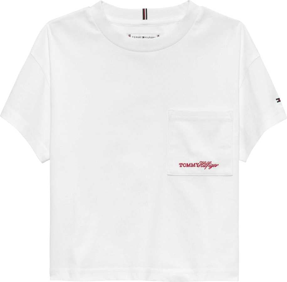 Tommy Hilfiger Tshirt Pocket Ss White para Niña