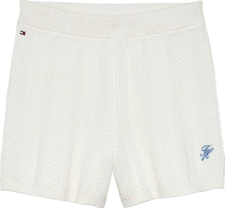 Tommy Hilfiger Short Crochet Stitch Ivory Silk para Niña